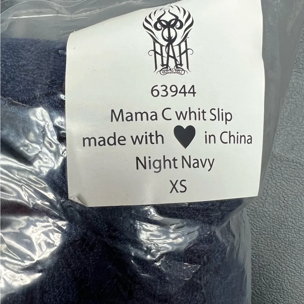 NWT We are HAH Mama C Dress Night Navy Lace Sheer Panel Maxi Dress - Picture 9 of 14